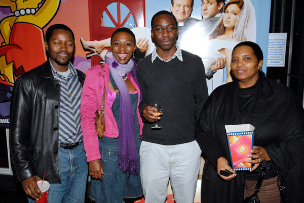 Emmy nominee Brenda Ngxoli (in pink) with friends