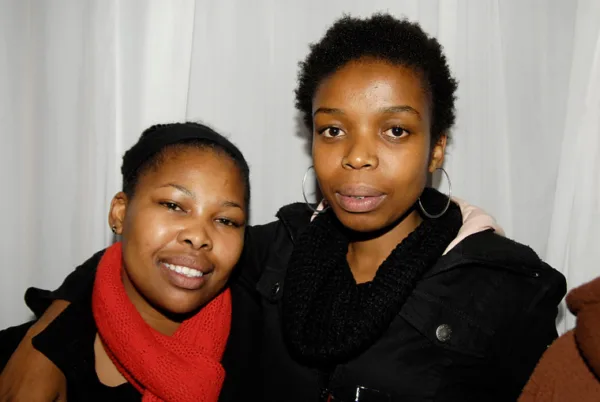 Right-Karabo Lediga (Black Sunday) with friend