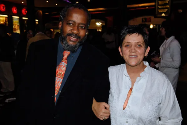Minister Pallo Jordan with Nodi Murphy at the Cape Town open